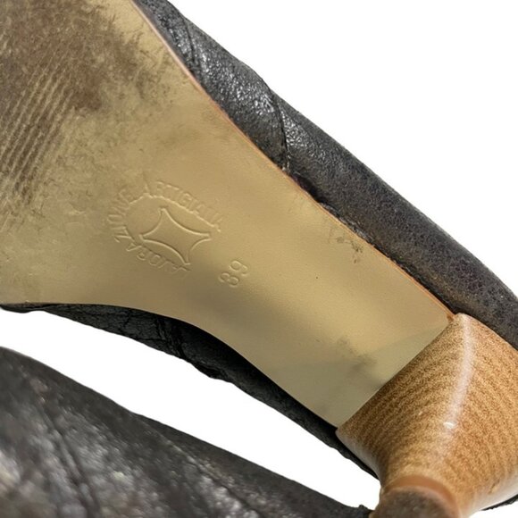 Dune ankle boots women's 39 US 8-8.5 gray shimmer booties kitten heel round toe - Picture 4 of 8